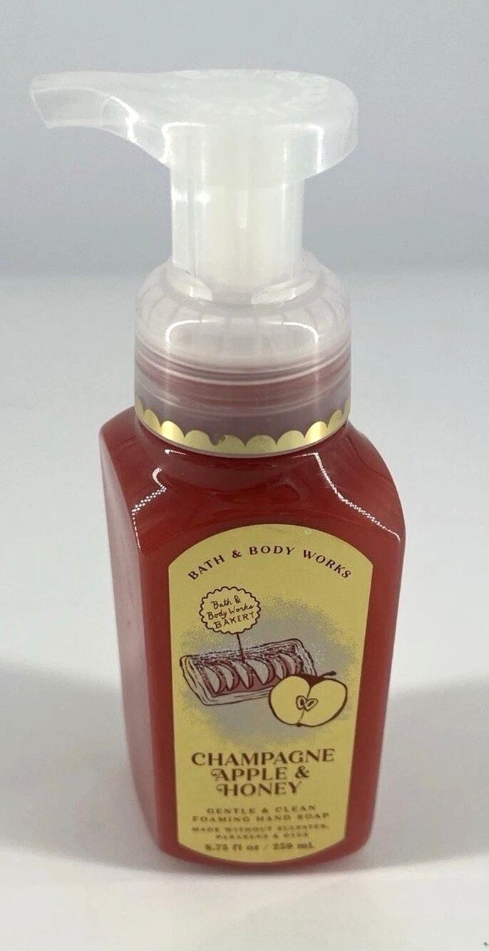 Bath & Body Works Champagne Apple and Honey Gentle Foaming Hand Soap Autumn NEW